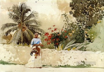 watercolor landscape Painting - On the Way to the Bahamas Winslow Homer watercolor